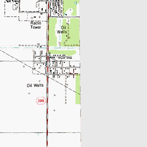 Topographic Map of La Paloma Addition Census Designated Place, TX
