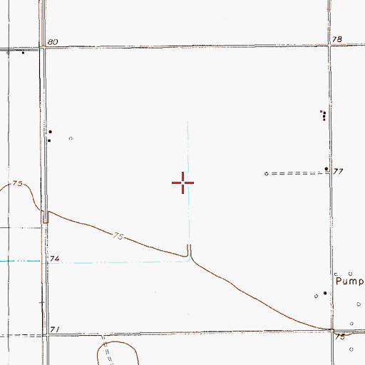 Topographic Map of Spring Gardens Census Designated Place, TX