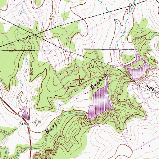 Topographic Map of Western Lake Census Designated Place, TX