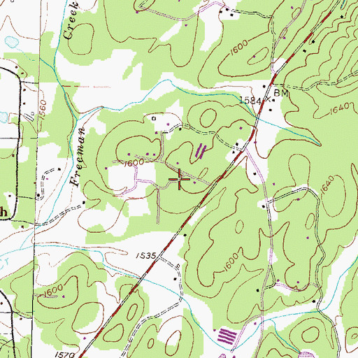 Topographic Map of Yonah Census Designated Place, GA