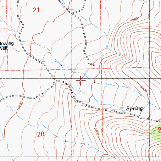 Topographic Map of Correca Canyon, CA