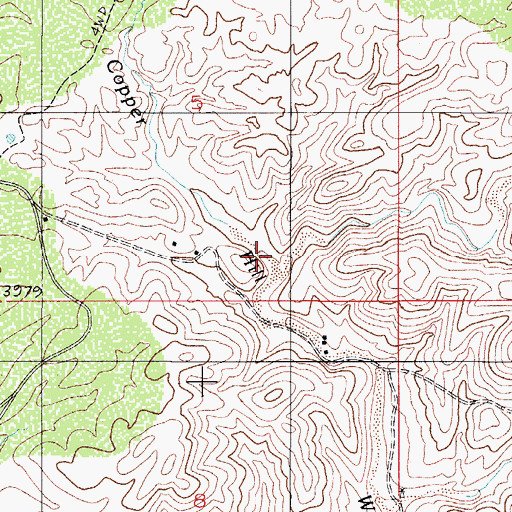 Topographic Map of Bachman Wash, AZ