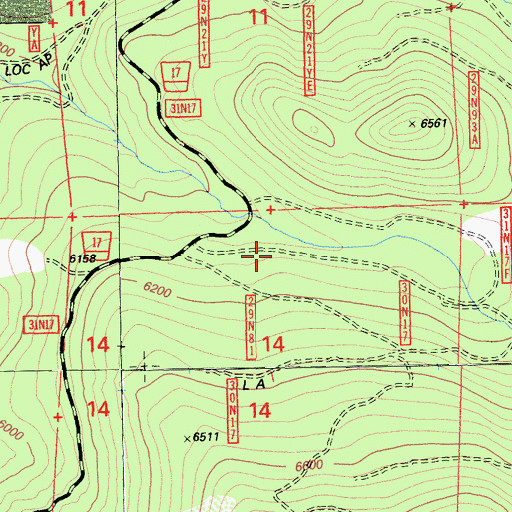 Topographic Map of Cowslip Campground, CA