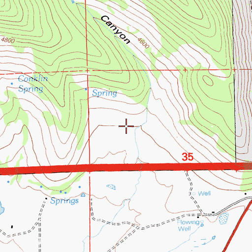 Topographic Map of Cox Canyon, CA