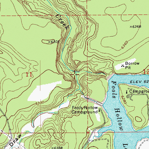 Topographic Map of Bagnal Draw, AZ