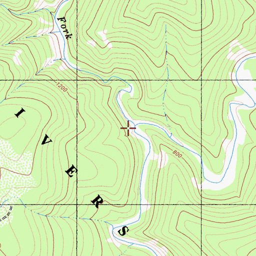 Topographic Map of Crescent City Fork, CA