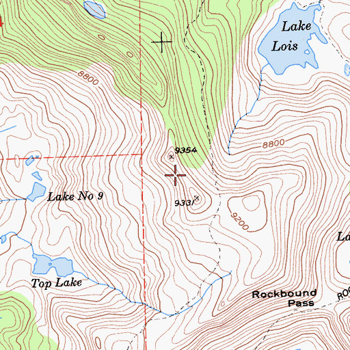 Topographic Map of Crystal Range, CA
