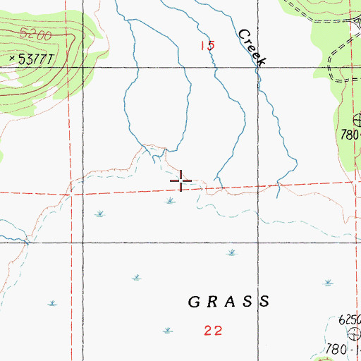 Topographic Map of Dairy Creek, CA