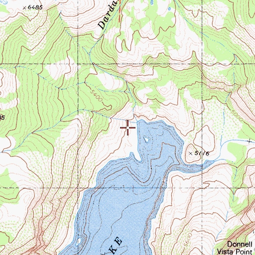 Topographic Map of Dardanelles Creek, CA