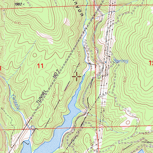 Topographic Map of Dark Canyon, CA