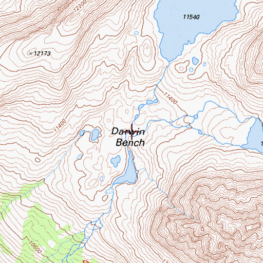 Topographic Map of Darwin Canyon, CA