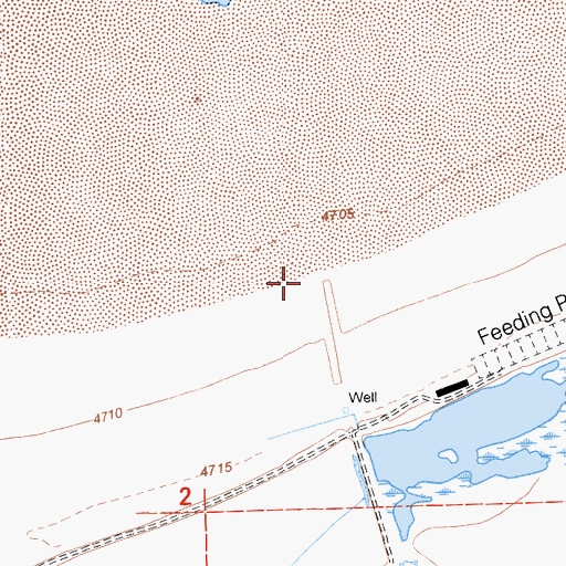 Topographic Map of Davis Creek, CA