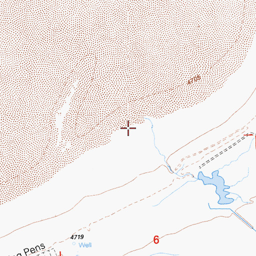 Topographic Map of Davis Creek, CA