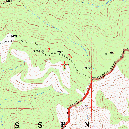 Topographic Map of Davison Spring, CA