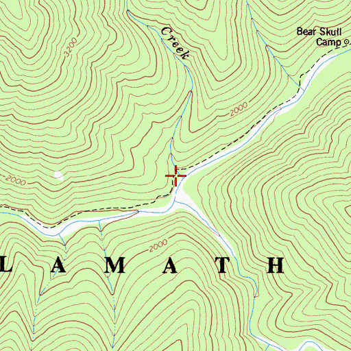 Topographic Map of Dead Horse Creek, CA