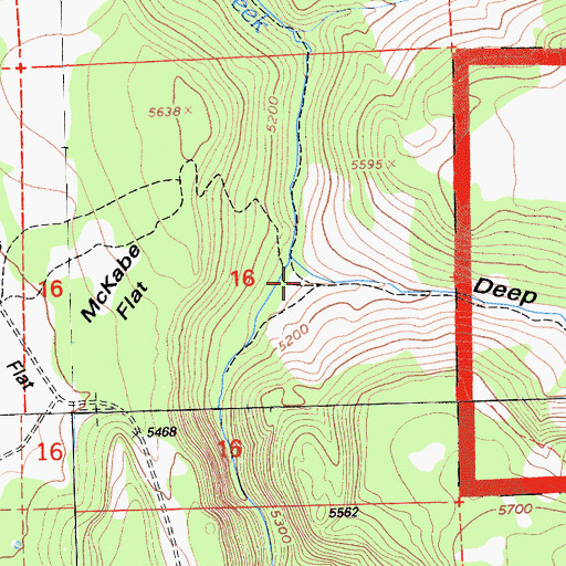 Topographic Map of Deep Canyon, CA