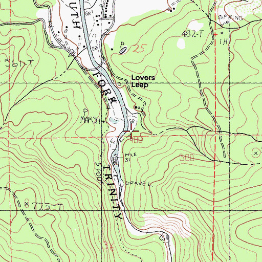 Topographic Map of Deep Gulch, CA