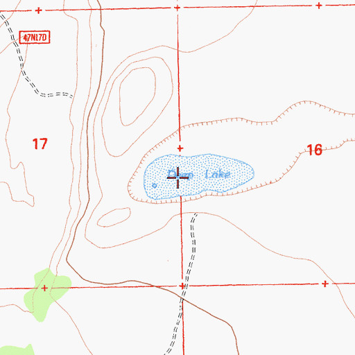 Topographic Map of Deep Lake, CA