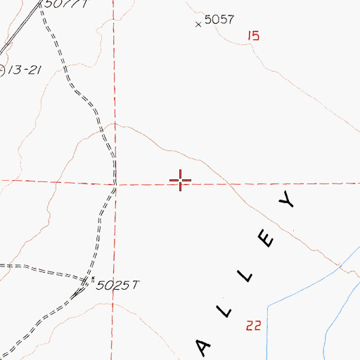 Topographic Map of Deep Springs Valley, CA