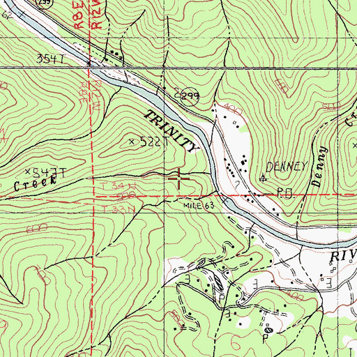 Topographic Map of Deer Creek, CA