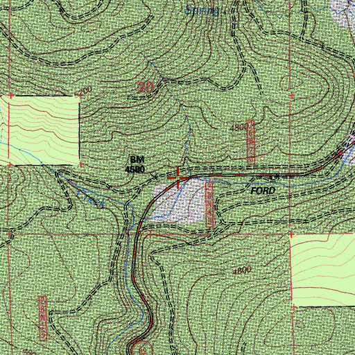 Topographic Map of Deer Creek Station, CA