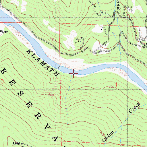 Topographic Map of Devil Creek, CA
