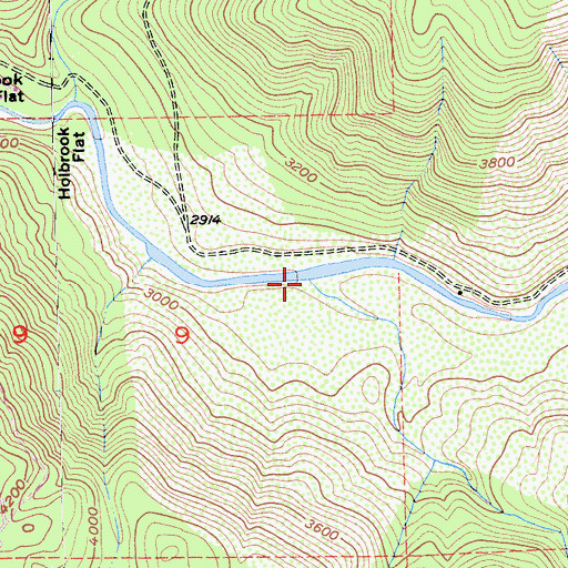 Topographic Map of Diamond Creek, CA