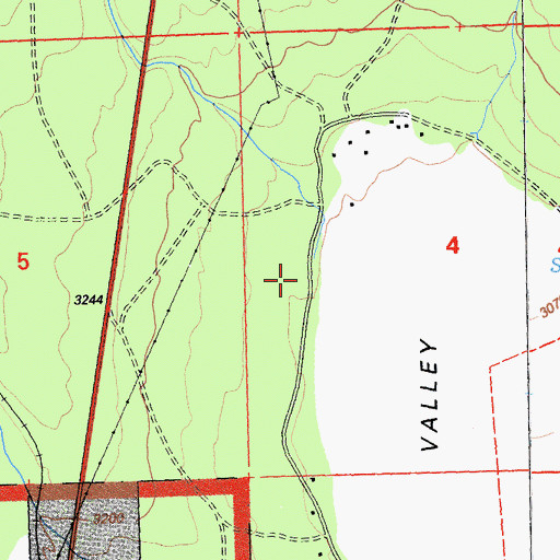 Topographic Map of Ditch Creek, CA