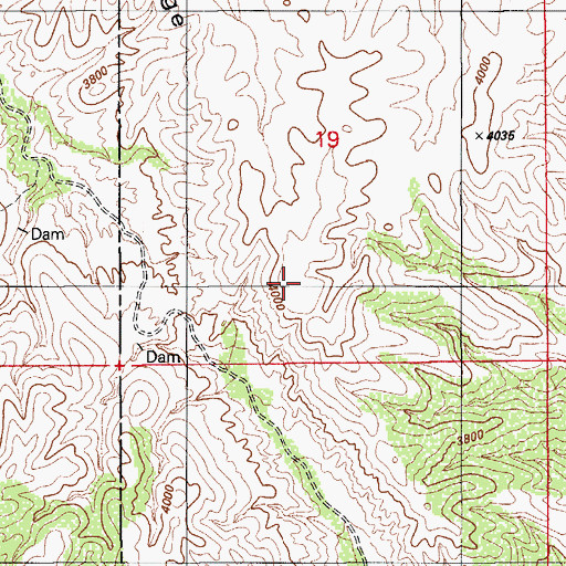 Topographic Map of Banco Ridge, AZ