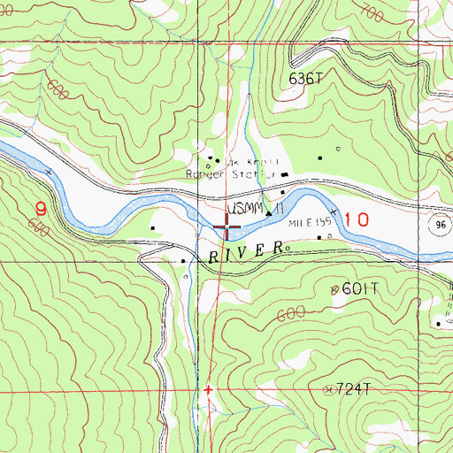 Topographic Map of Doggett Creek, CA