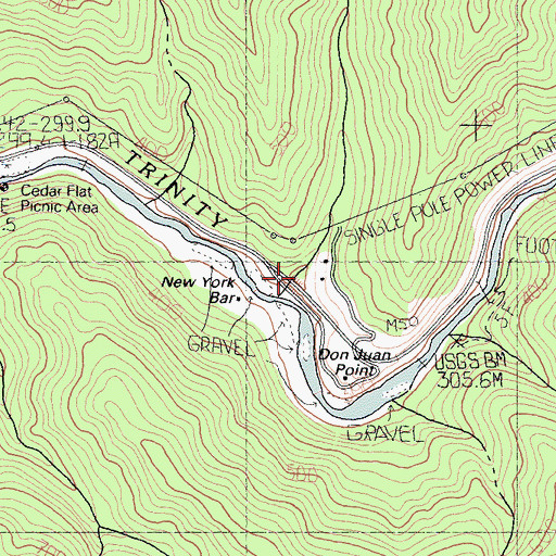 Topographic Map of Don Juan Creek, CA