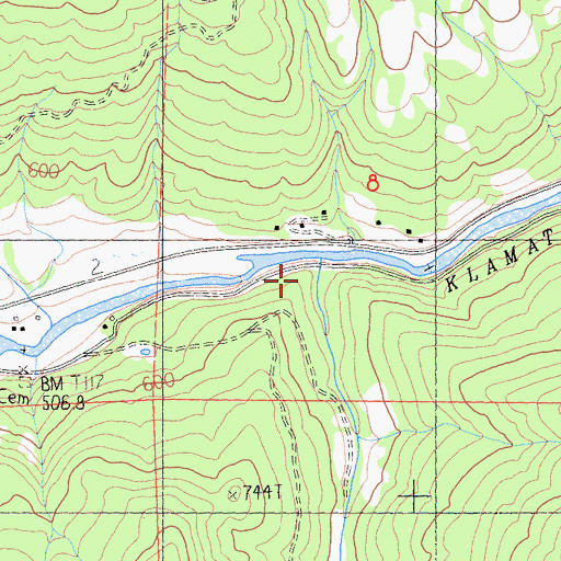 Topographic Map of Dona Creek, CA
