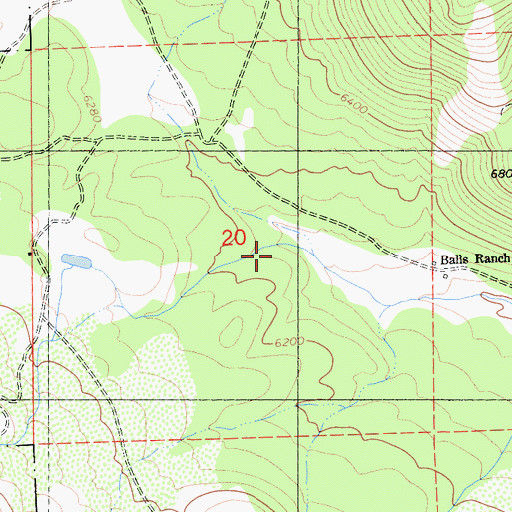 Topographic Map of Donkey Canyon, CA