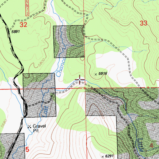 Topographic Map of Dooley Canyon, CA