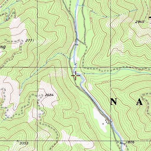 Topographic Map of Doolittle Creek, CA