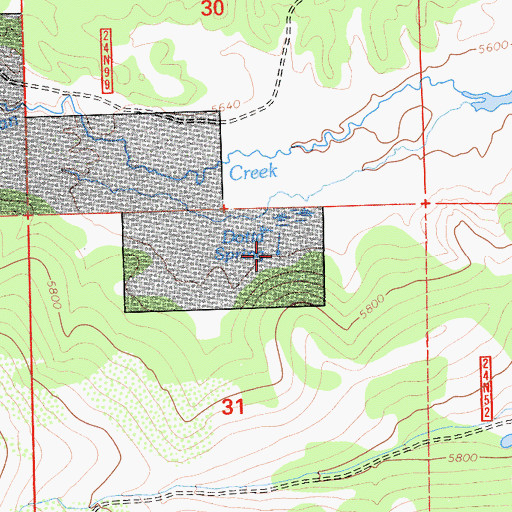Topographic Map of Dotta Spring, CA