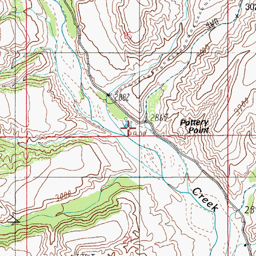 Topographic Map of Banning Wash, AZ