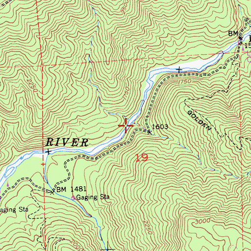 Topographic Map of Drew Creek, CA