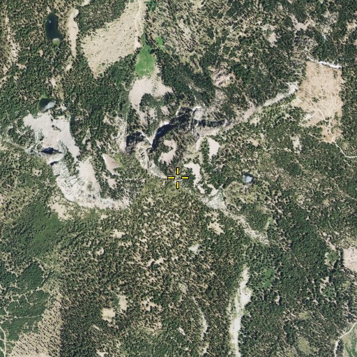 Aerial/Satellite Image of Dry Creek Peak, CA