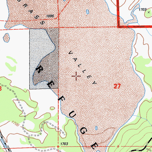Topographic Map of Dry Lake, CA