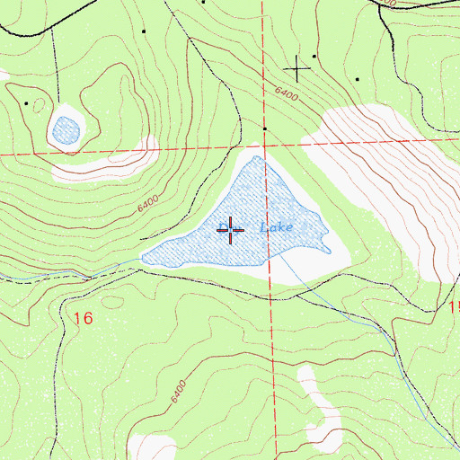 Topographic Map of Dry Lake, CA