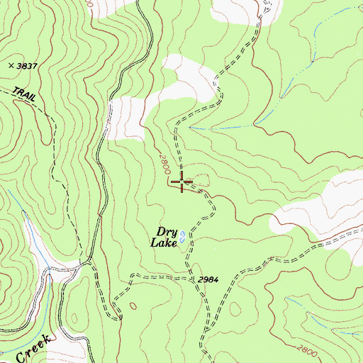 Topographic Map of Dry Lake, CA