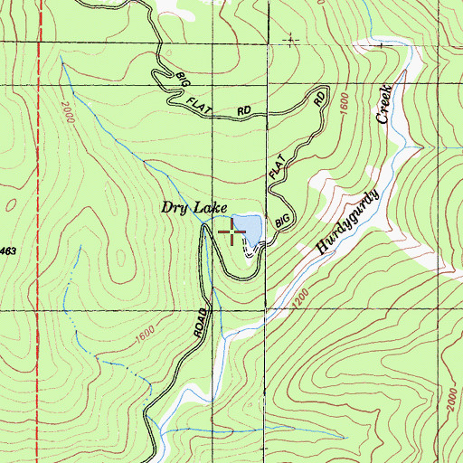 Topographic Map of Dry Lake, CA