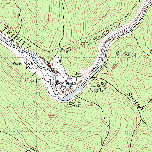 Topographic Map of Don Juan Point, CA