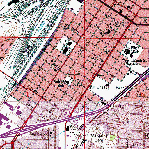 Topographic Map of Greater New Antioch Baptist Church, AL