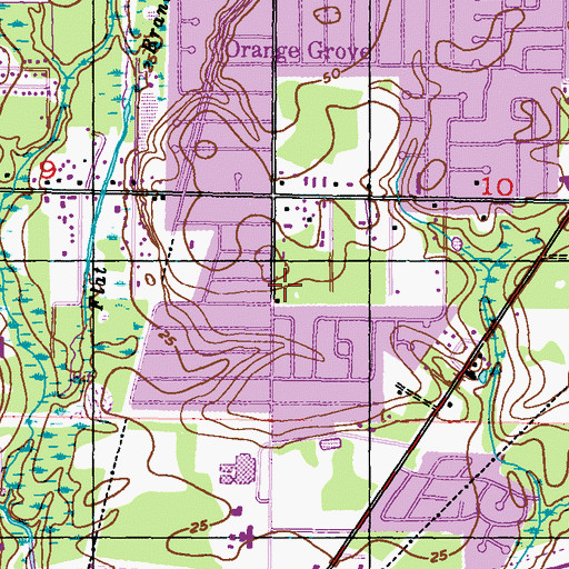 Topographic Map of The Church of Jesus Christ of Latter Day Saints, MS