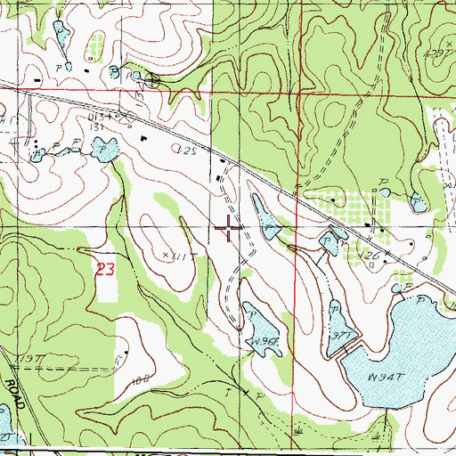 Topographic Map of Homestead Mobile Home Park, MS