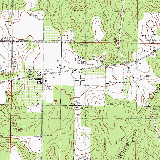 Topographic Map of Mercy Ministry Church, MS