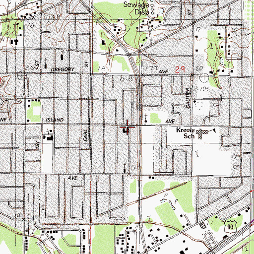 Topographic Map of Bethlehem Temple Apostolic Church, MS