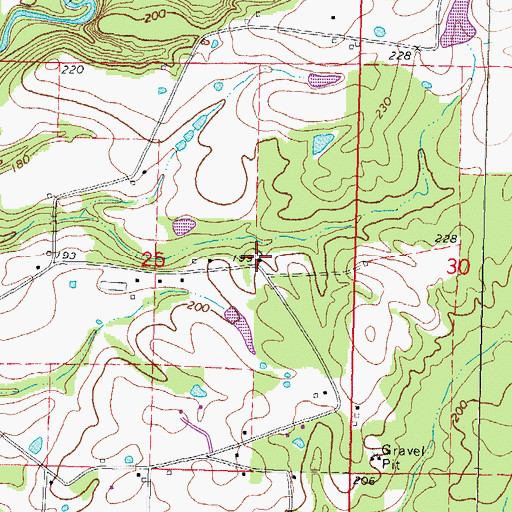 Topographic Map of Star B Rest Personal Care Home, MS